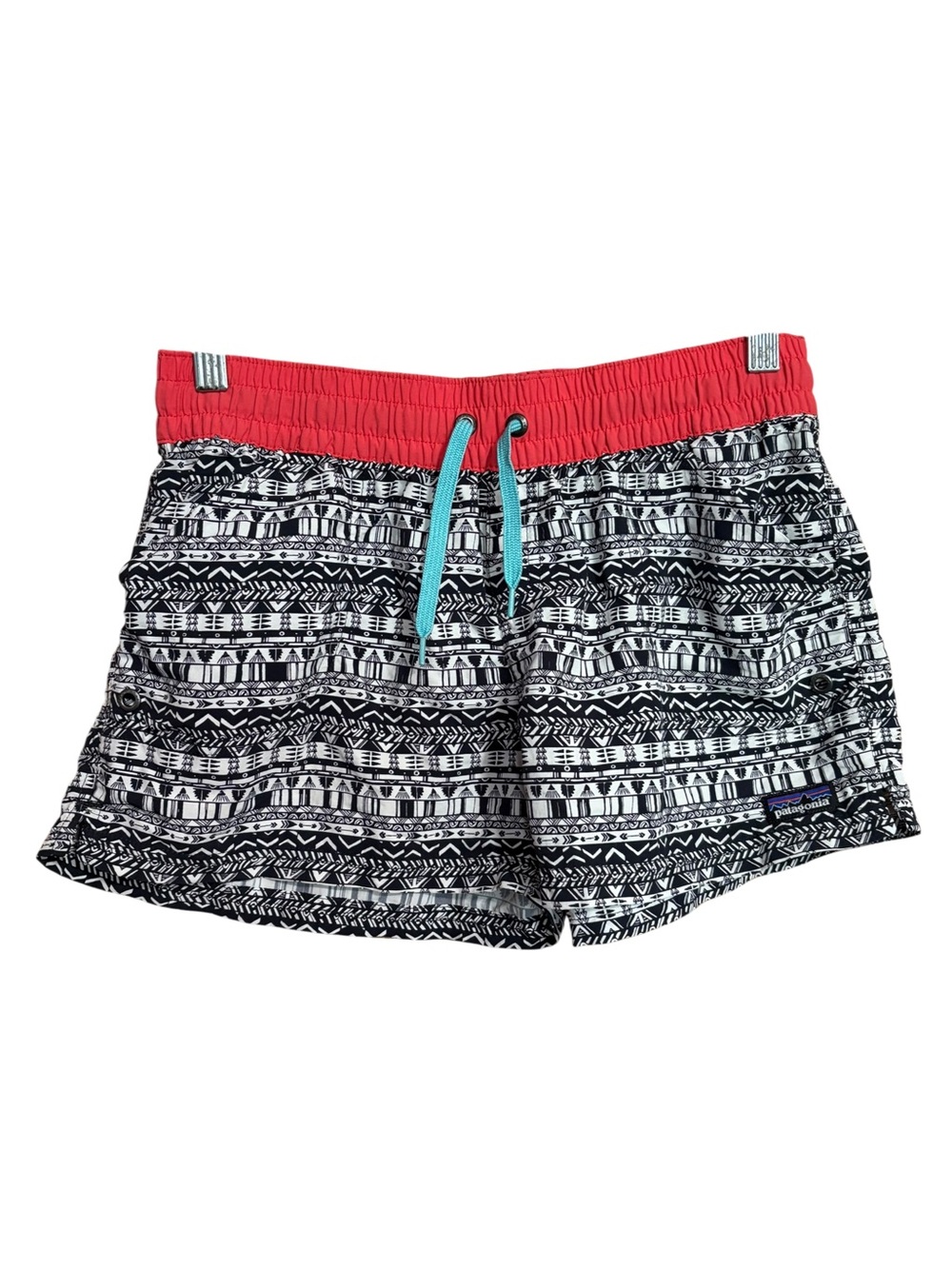 Patagonia Black & White Aztec Print Women's Shorts Girls XXL 16-18